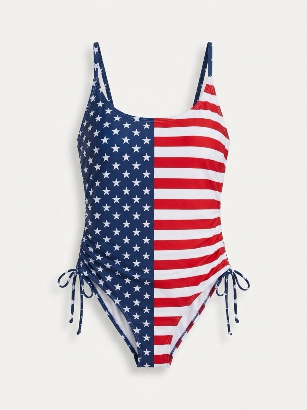 Amazon Women's American Flag One-Piece Swimsuit - Red, White, Blue